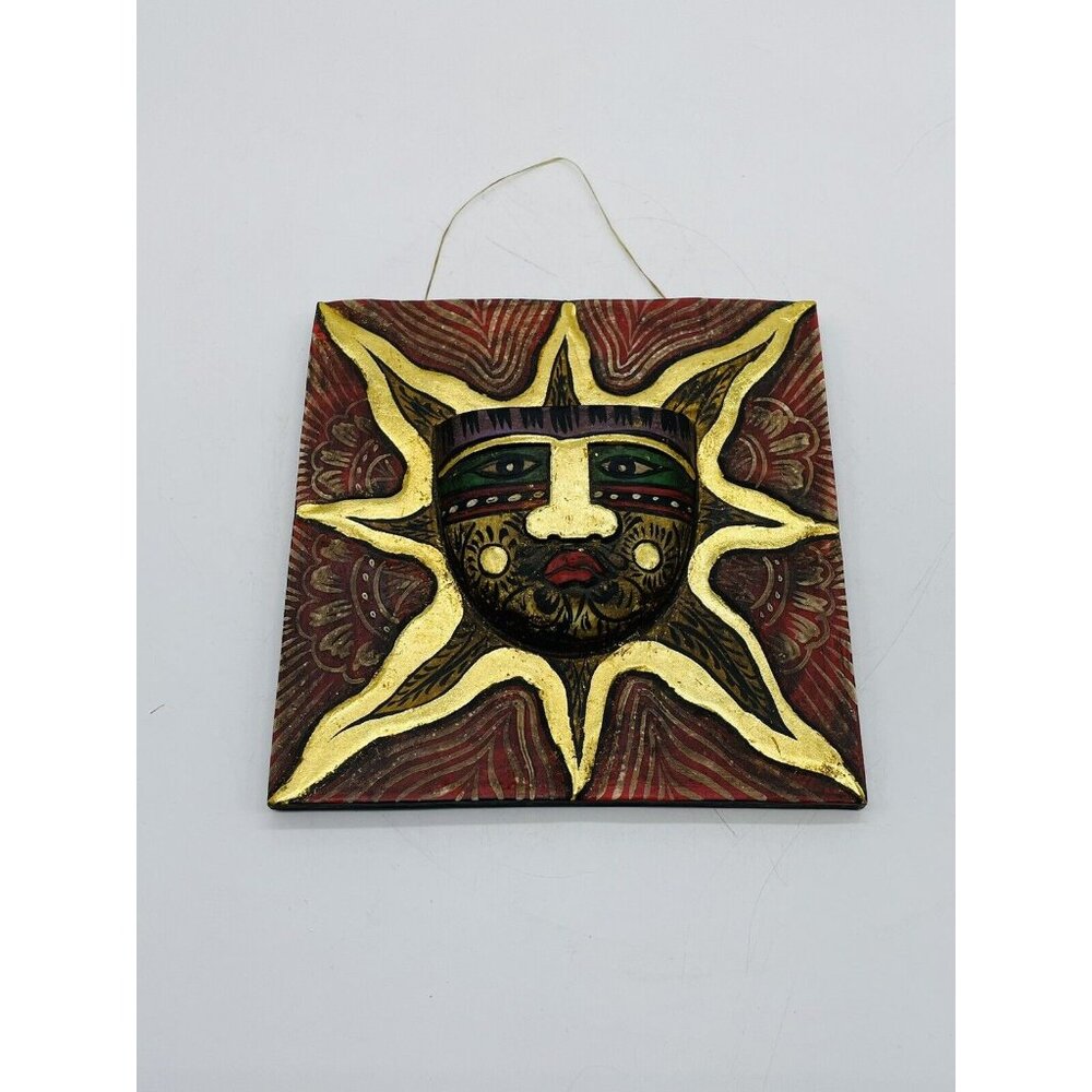 Plaque Goddess Sun Mask Wall Art